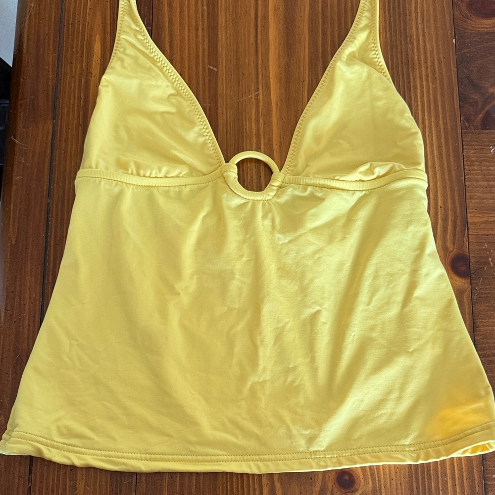 Yellow Halter swim Top